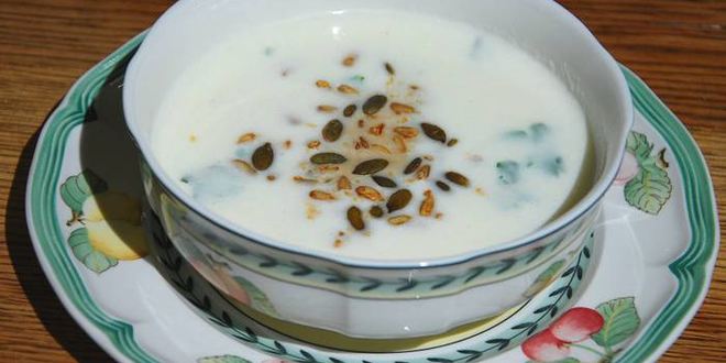 Рецепт Супа-пюре из цветной капусты с имбирем