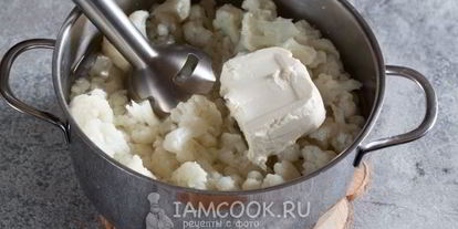 Шаг 3: супа-пюре из цветной капусты с сыром