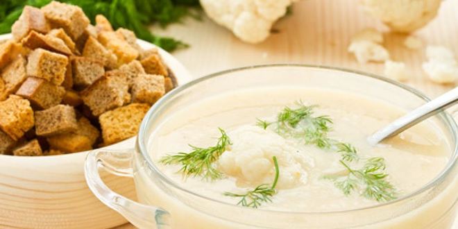 Рецепт супа-пюре из цветной капусты