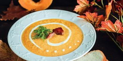 Шаг 4: супа-пюре из тыквы с беконом