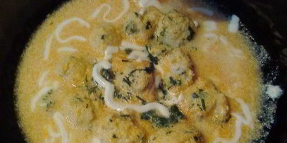 Шаг 7: супа-пюре из тыквы с фрикадельками