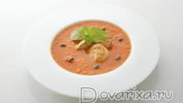 Рецепт Супа-пюре морковного с гребешком и индейкой