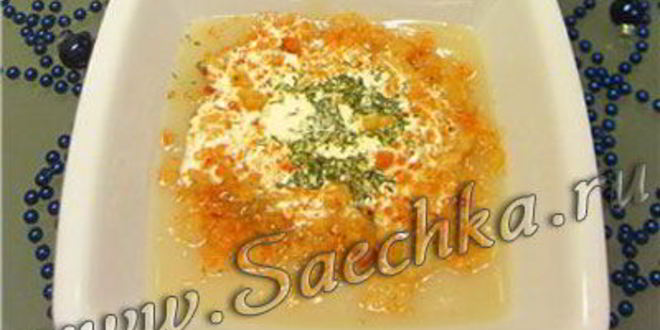 Рецепт супа-пюре овощной