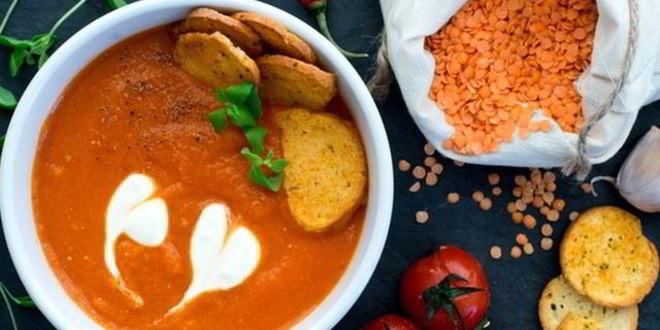 Рецепт свекольно-чечевичного суп-пюре