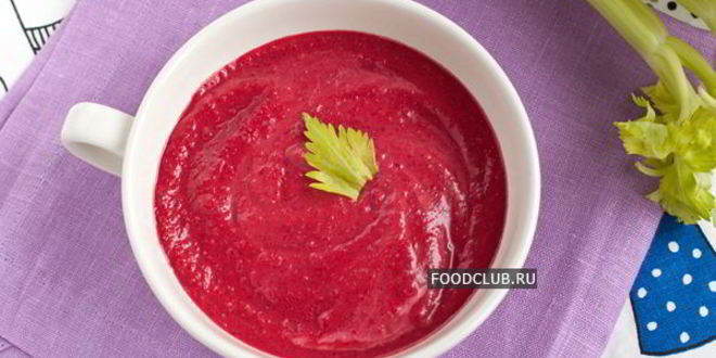 Рецепт свекольного супа-пюре