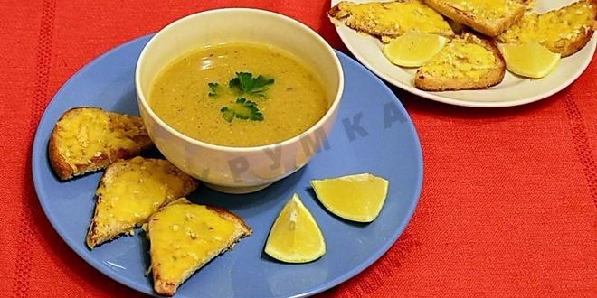 Рецепт турецкого чечевичного супа пюре