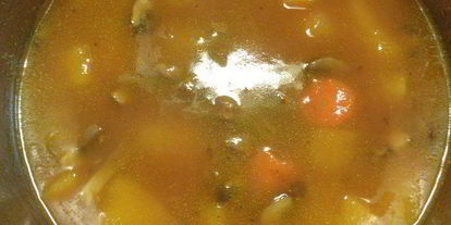 Шаг 10: тыквенного супа-пюре с грибами и перцем чили