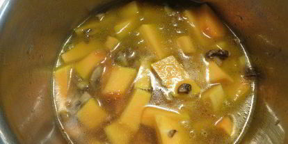 Шаг 6: тыквенного супа-пюре с грибами и перцем чили