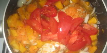 Шаг 3: тыквенного супа-пюре с курицей