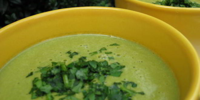 Рецепт Веганского овощной суп-пюре со шпинатом