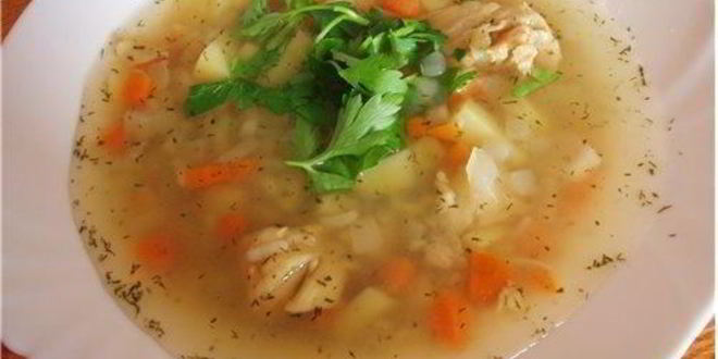 Рецепт супа рыбного с рисом