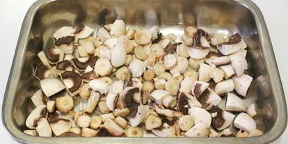 Шаг 2: супа с чечевицей и грибами