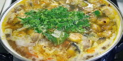 Шаг 10: супа с чечевицей и грибами