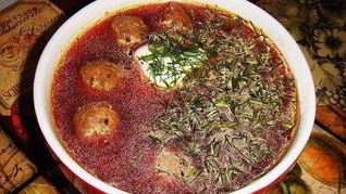 Рецепт Супа с фрикадельками и томатной пастой