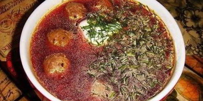 Рецепт Супа с фрикадельками и томатной пастой