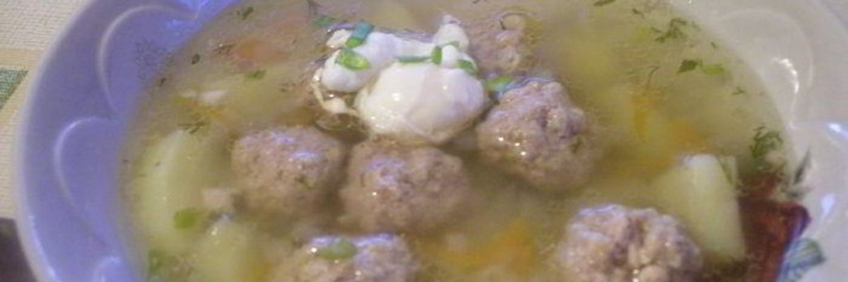 Рецепт Супа с фрикадельками и яйцами-пашот
