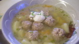 Рецепт Супа с фрикадельками и яйцами-пашот