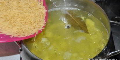 Шаг 4: супа с куриной печенью