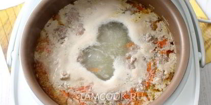 Шаг 7: супа с лапшой и фрикадельками в мультиварке