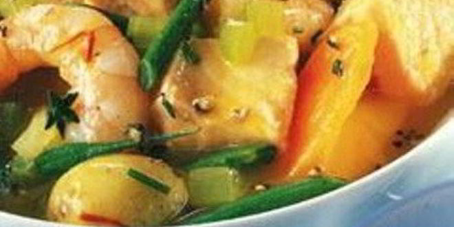 Рецепт супа с морепродуктами и шафраном