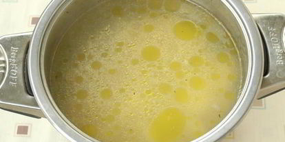 Шаг 1: супа с морской капустой и зеленым горошком