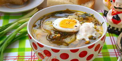 Шаг 6: супа с морской капустой и зеленым горошком