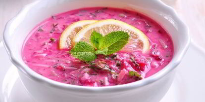 Шаг 6: холодного свекольника на кефире