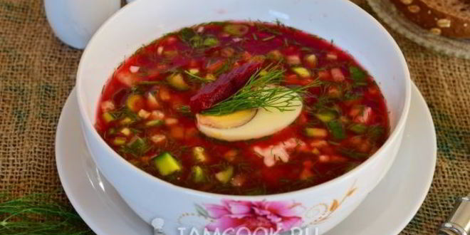 Рецепт свекольника из маринованной свеклы из банки