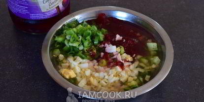 Шаг 10: свекольника из маринованной свеклы из банки