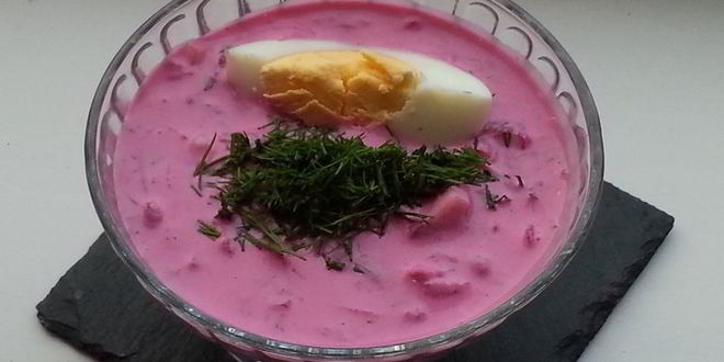 Рецепт свекольника холодного на кефире