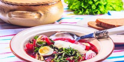 Шаг 17: свекольника холодного с ботвой