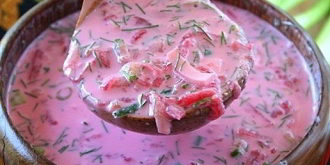 Рецепт Свекольника на кефире холодный