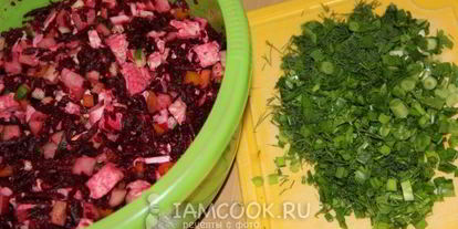 Шаг 6: свекольника с курицей