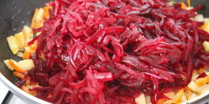 Шаг 5: свекольника с цыпленком