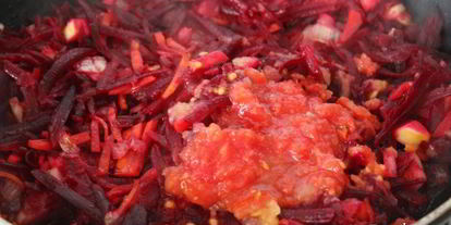 Шаг 6: свекольника с цыпленком