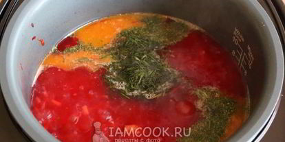 Шаг 13: свекольника в мультиварке