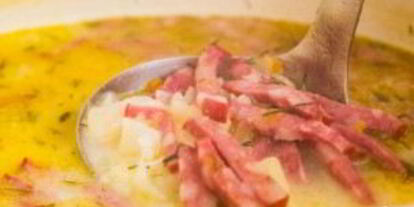 Шаг 8: горячего сырного супа с колбасой