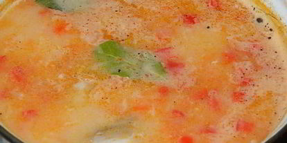 Шаг 5: сырно-томатного суп на курином бульоне