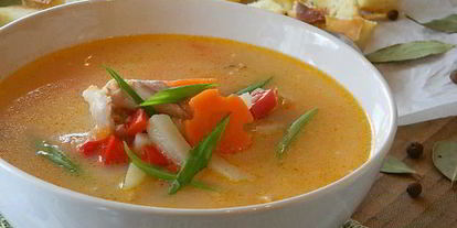 Шаг 7: сырно-томатного суп на курином бульоне