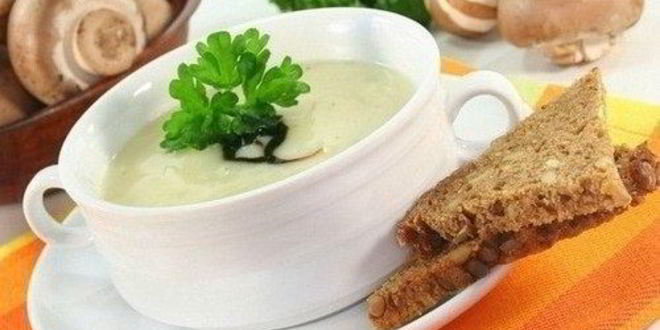 Рецепт Сырного картофельного супа с шампиньонами