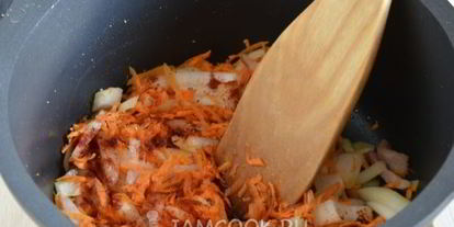 Шаг 4: сырного крема-супа с грудинкой