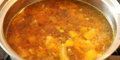 Шаг 5: сырного супа ны грибнома бульоне