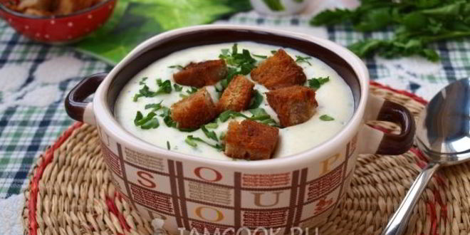 Рецепт сырного супа-пюре с картофелем