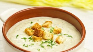Рецепт Сырного супа-пюре с сельдереем