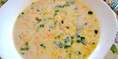 Шаг 10: сырного супа с белой фасолью