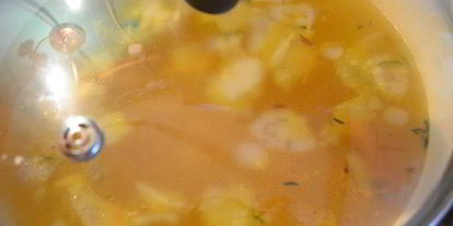 Шаг 7: сырного супа с белой фасолью