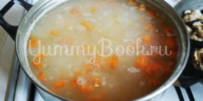 Шаг 3: сырного супа с грибами