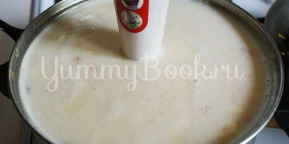 Шаг 6: сырного супа с грибами