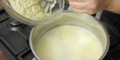 Шаг 8: сырного супа с клецками