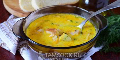 Шаг 11: сырного супа с копченой курицей